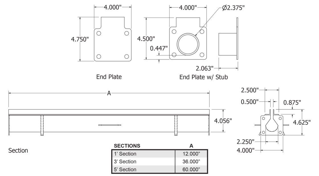 U-drain Landscape Spec Sheet