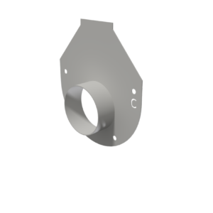 Galv C Flange End Cap w/ Stub*