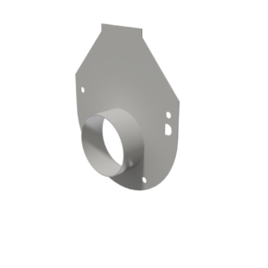 Galv D Flange End Cap w/ Stub*
