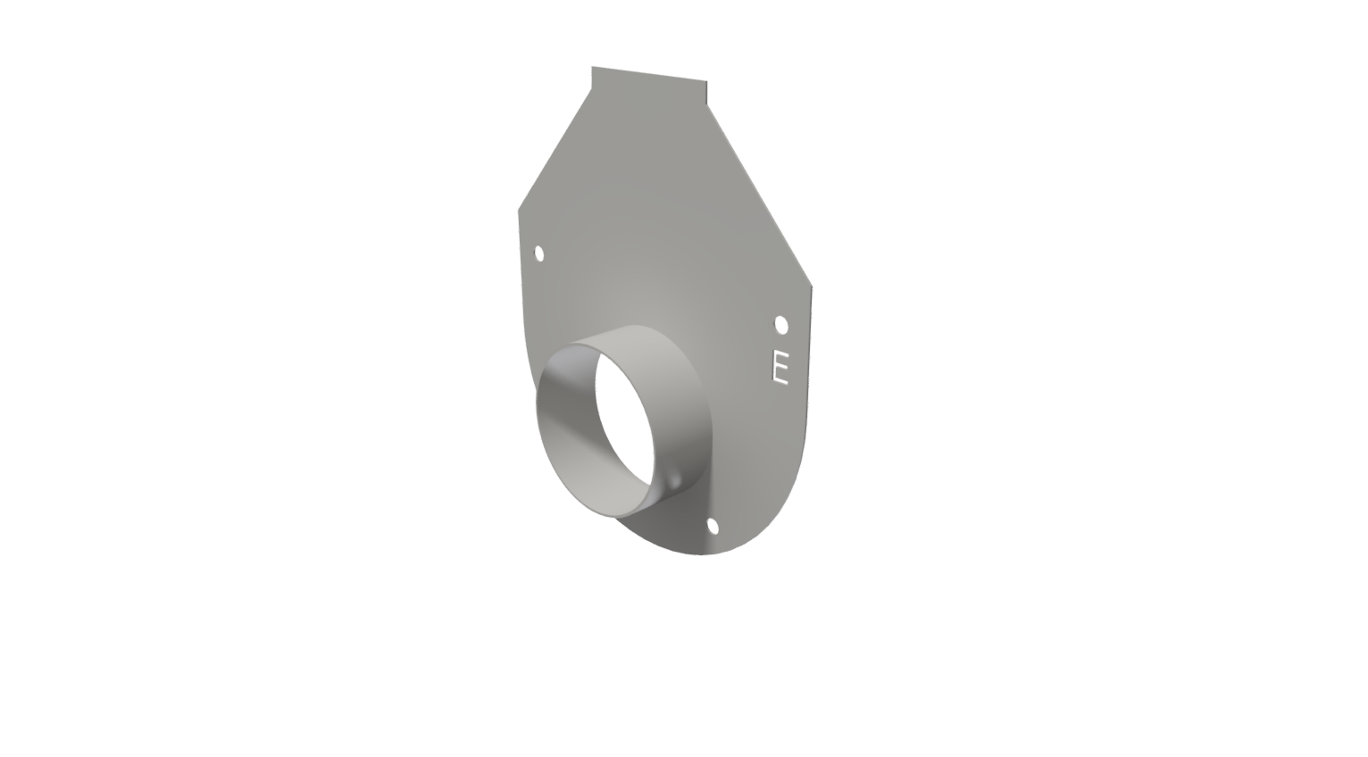 Galv E Flange End Cap w/ Stub*