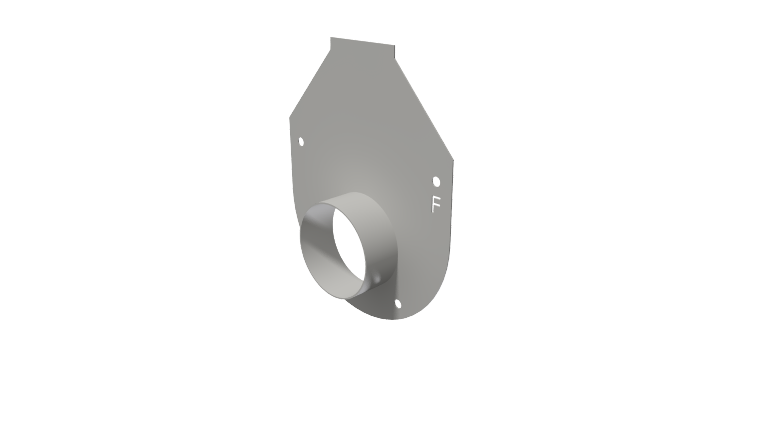 Galv F Flange End Cap w/ Stub*