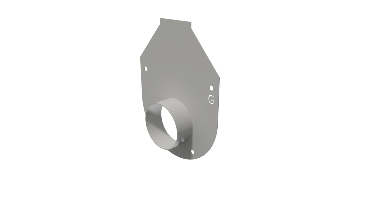 Galv G Flange End Cap w/ Stub*