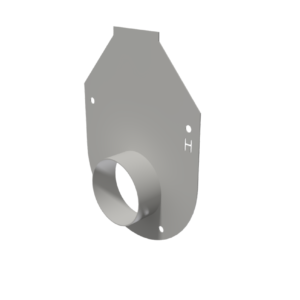 Galv H Flange End Cap w/ Stub*