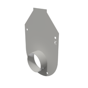 Galv K Flange End Cap w/ Stub*