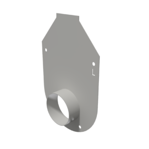 Galv L Flange End Cap w/ Stub*