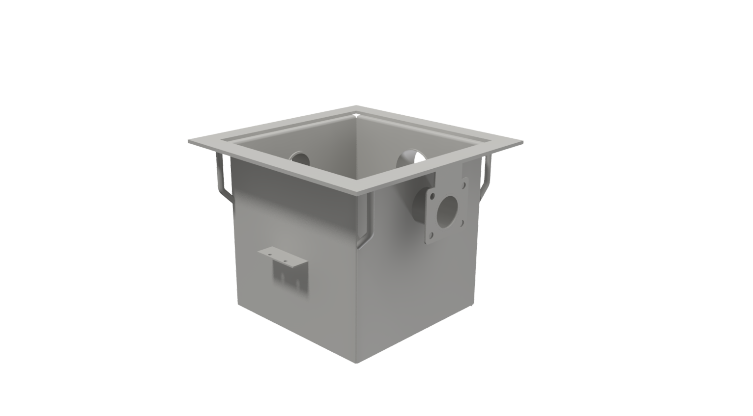 Residential Galv 12” x 12” x 12” Double Inlet Sump
