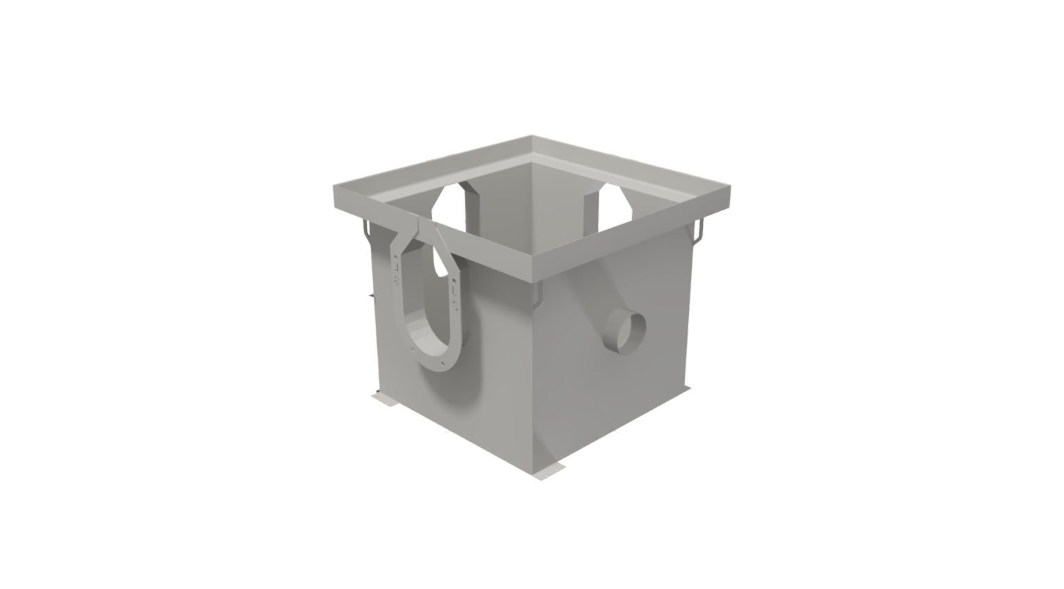 Galv 24”x24”x24” Sump Triple Inl