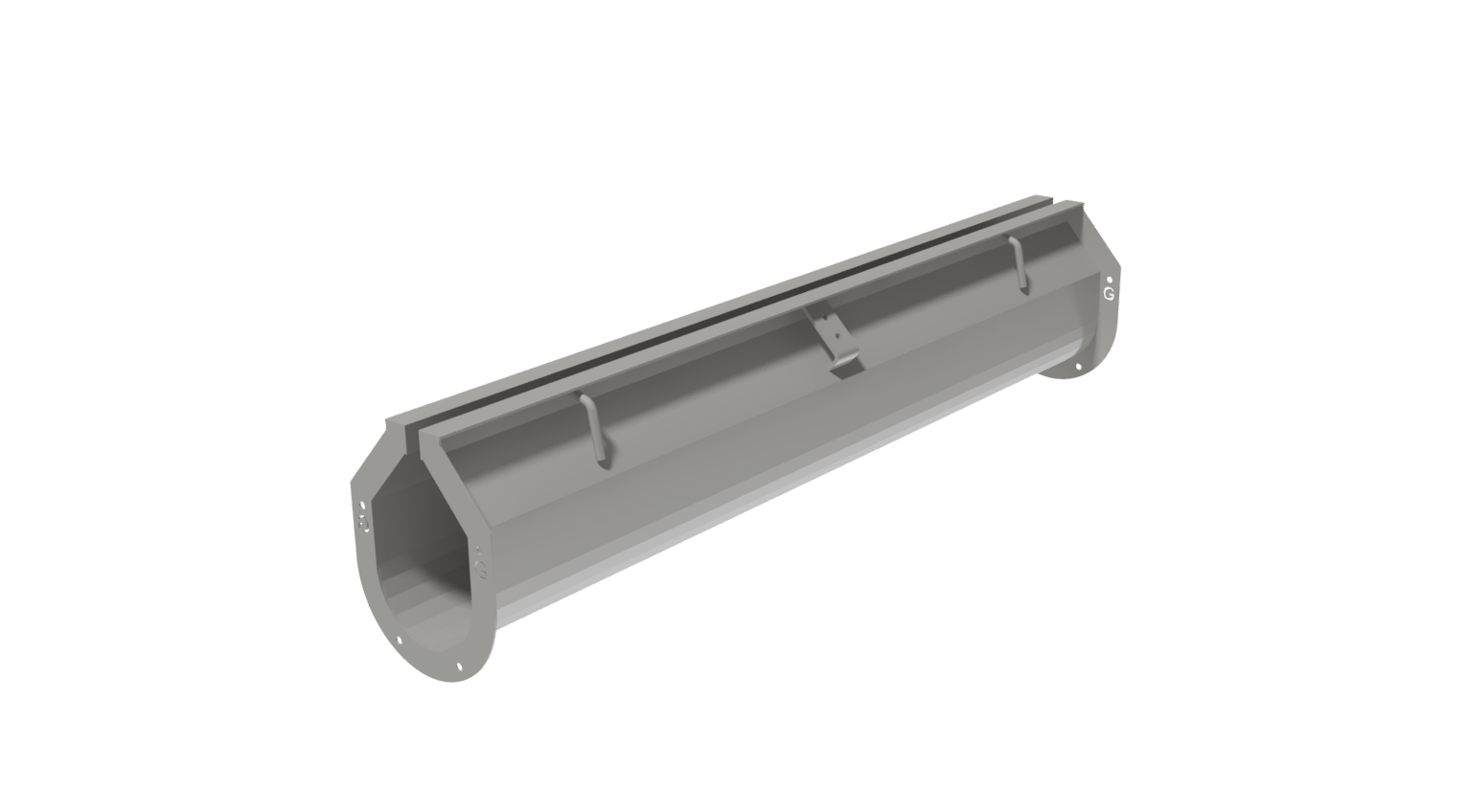 Galv G-G Flanges 5’ Sect*