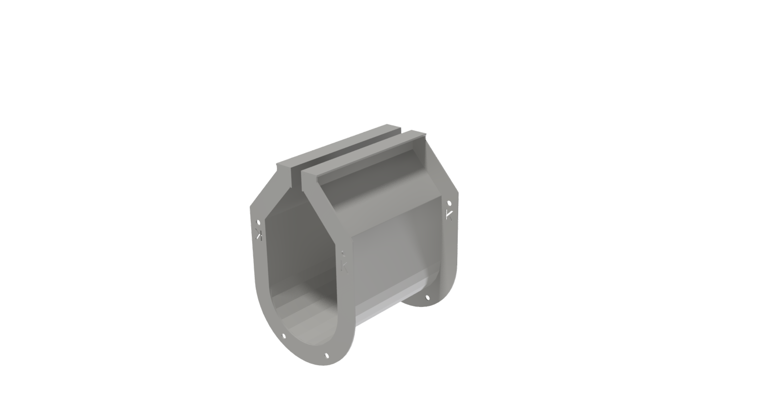 Galv K-K Flanges 1’ Sect*