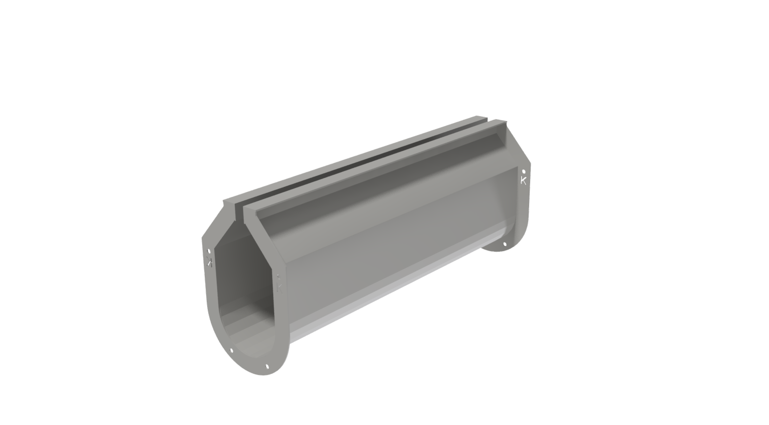 Galv K-K Flanges 3’ Sect*