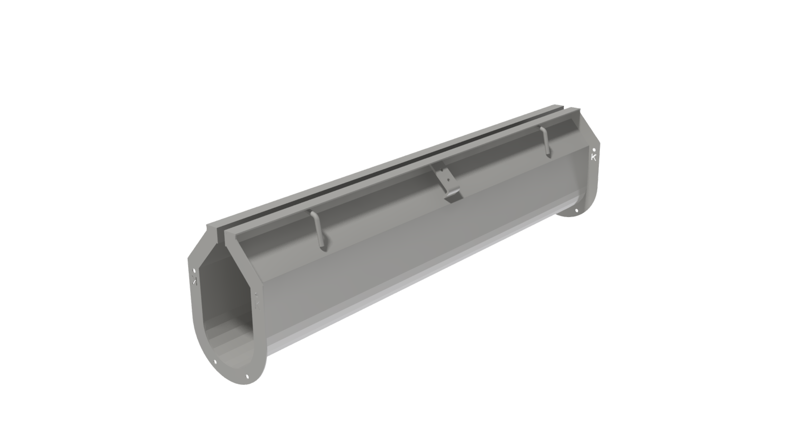Galv K-K Flanges 5’ Sect*